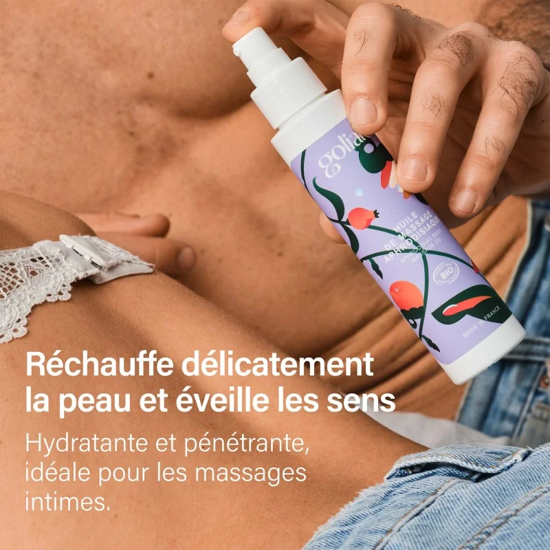 Huile de massage Bio - Aphrodisiaque & Chauffante